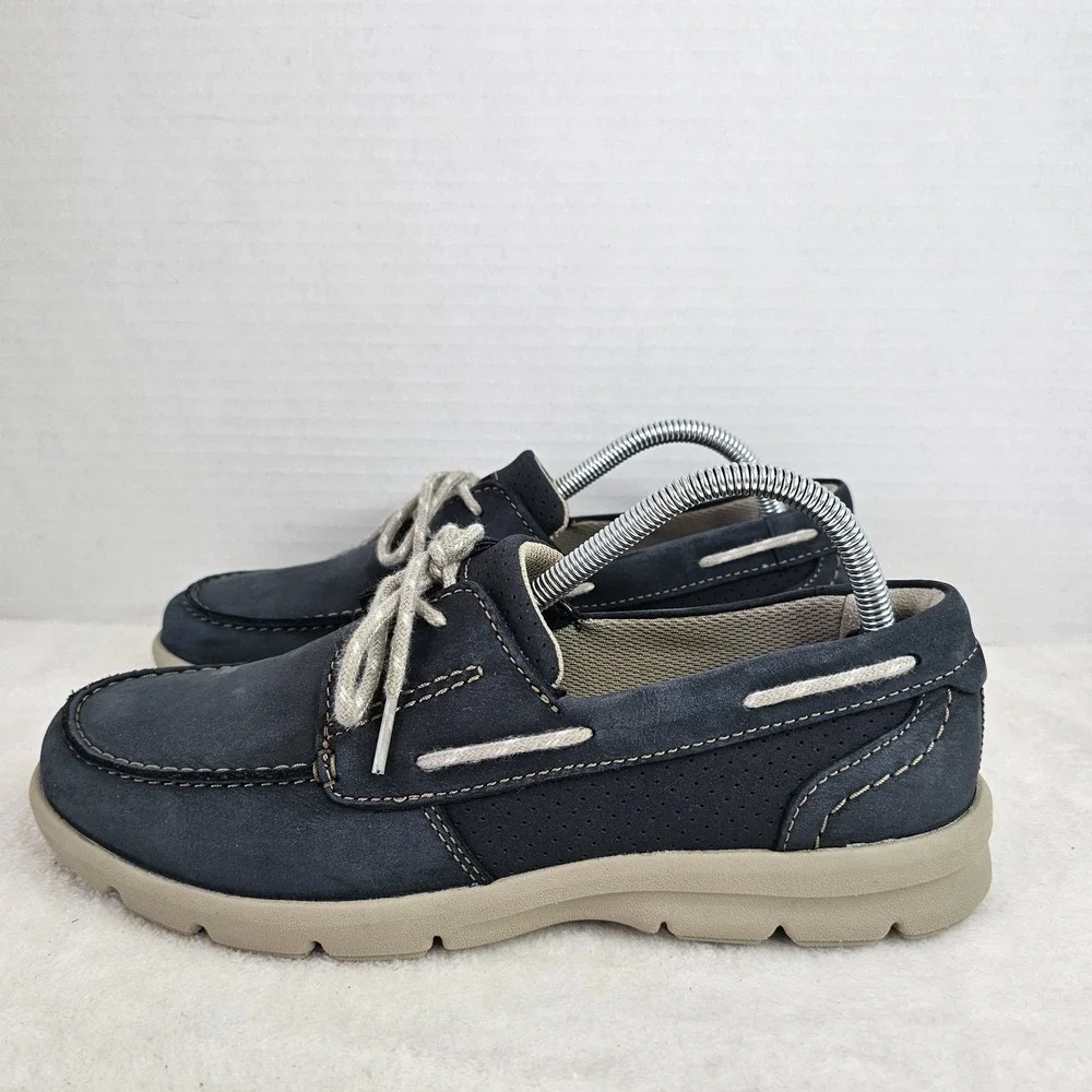 Clarks Men's Size 8M Boat Shoes Blue Gray Comfort Casual Loafers